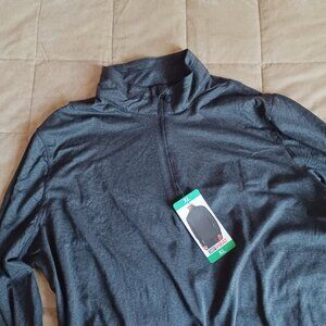 Gray Quarter Zip Pullover
